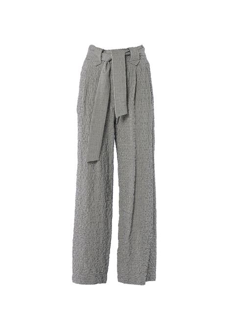 Pantalone micro vichy con pinces ALYSI | Pantaloni | 153107-A3050GT