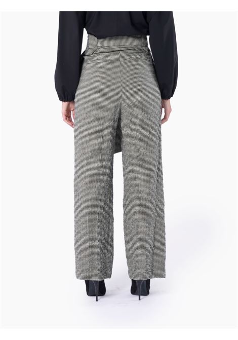 Pantalone micro vichy con pinces ALYSI | Pantaloni | 153107-A3050GT