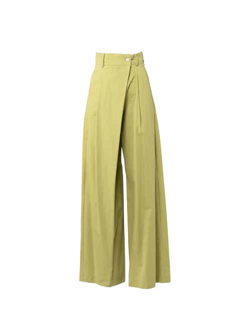 Pantalone ampio in cotone ALYSI | Pantaloni | 104109-P4033OLIVA