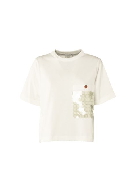T-shirt con paillettes ALYSI | T- Shirt | 104413-P4008LT
