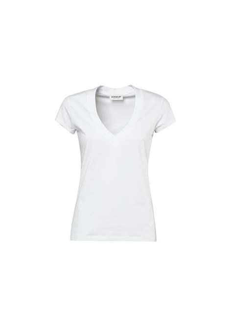 T-shirt scollo a V DONDUP | T- Shirt | DS005-JS0280D-ZL4000