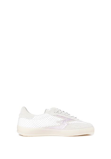 Sneaker made in Italy in pelle bianca con dettaglio Pink MOACONCEPT | Scarpe | MG581P/L